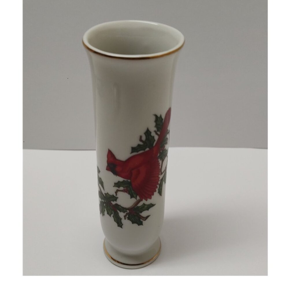 Lefton Vintage Cardinal Bud Vase